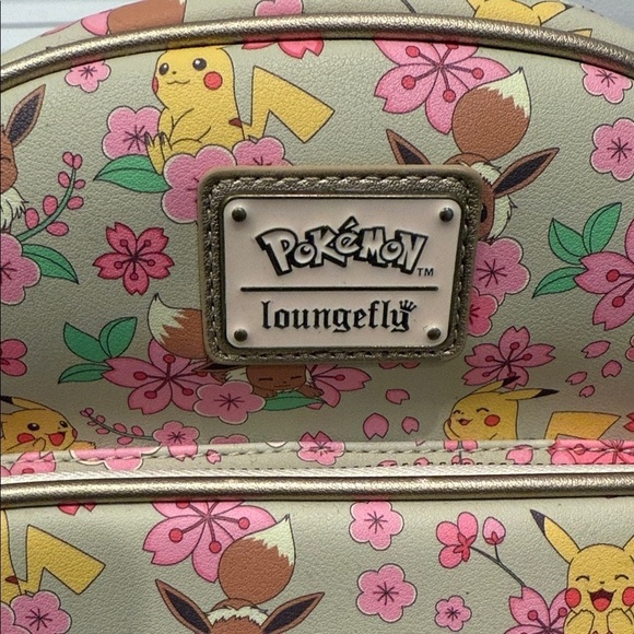 Pokemon Loungefly Floral Sakura Pikachu Evee Backpack main image 6